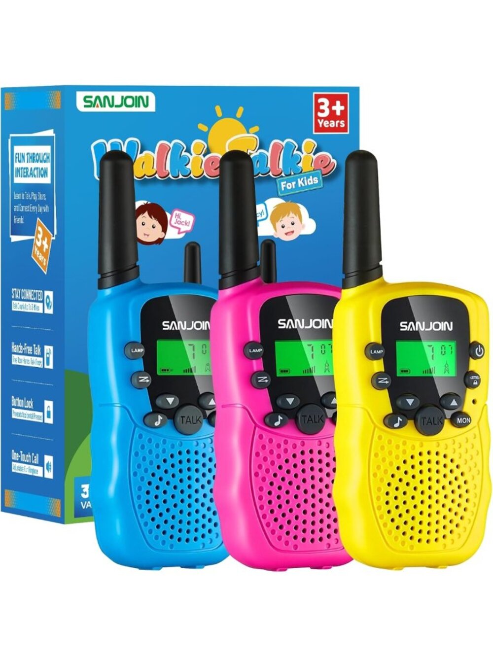 Kids Walkie Talkies for Outdoor Games - Fun Toys for Ages 3-12, Boys & Girls